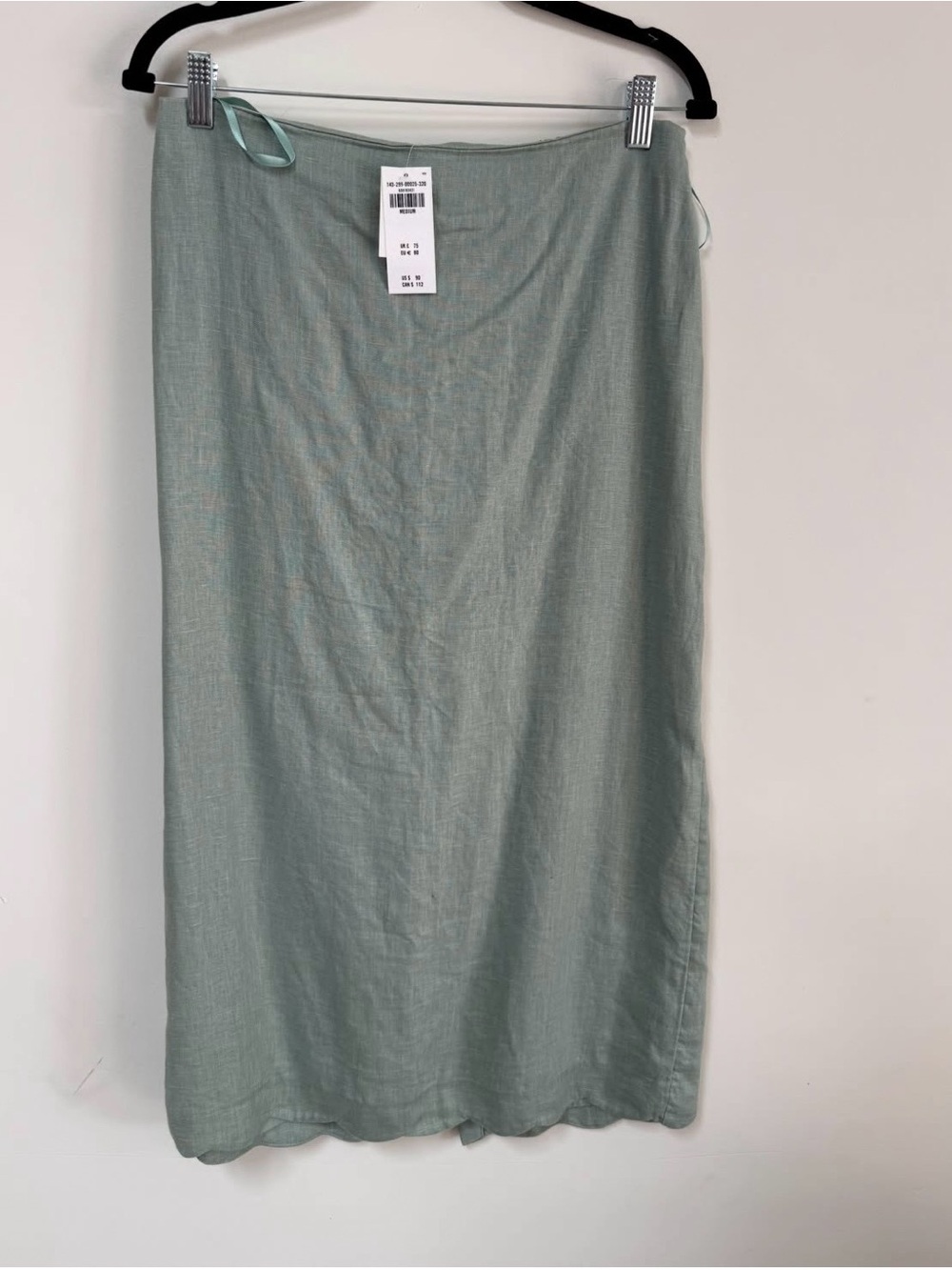 Abercrombie & Fitch-Sage Green Midi Skirt -  M- New with tags -linen collection